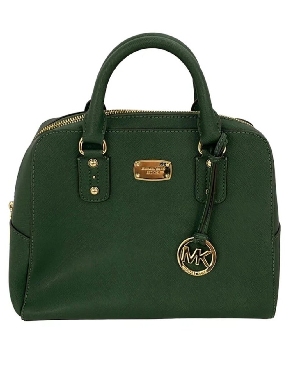 MICHAEL KORS Dark Green Leather Handbag